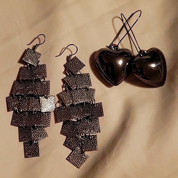 Cute party earrings (2pairs) - Picture 1 of 3